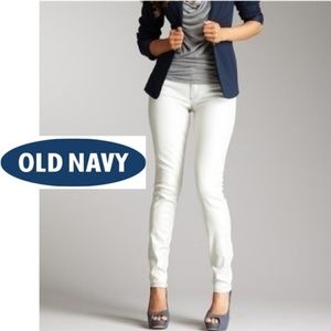 NWOT Old Navy Mid-Rise Rockstar Skinny White